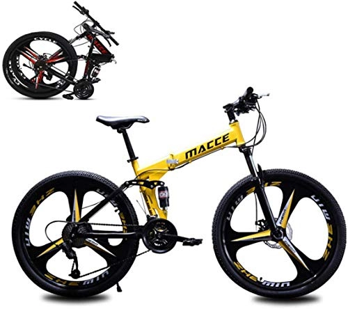 Bicicletas de montaña plegables : Jjwwhh Bicicletas de Plegable 20 Pulgadas Amortiguador portátil Boy Adultos y Chica de la Bicicleta de la Bicicleta / A