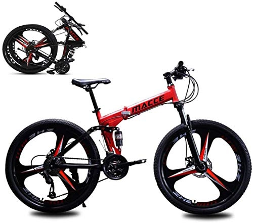 Bicicletas de montaña plegables : Jjwwhh Bicicletas de Plegable 20 Pulgadas Amortiguador portátil Boy Adultos y Chica de la Bicicleta de la Bicicleta / C