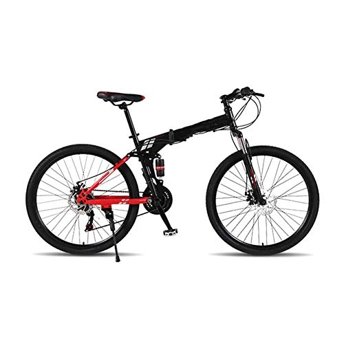 Bicicletas de montaña plegables : LCLLXB Bicicleta de montaña con engranajes de velocidad plegable para adultos y hombres y mujeres