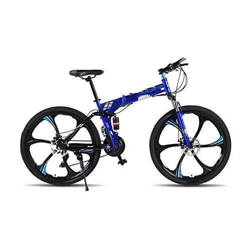 Bicicletas de montaña plegables : LCLLXB Bicicleta de montaña Speed Gears Bicicleta Plegable Outroad para Hombres y Mujeres Adultos Bicicleta para Adultos, E