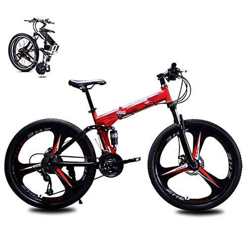 Bicicletas de montaña plegables : LJYY Bicicleta de montaña para Hombres y Mujeres, Bicicleta Plegable portátil para Estudiantes Adultos, Bicicleta Plegable de 26 Pulgadas Bicicleta de Velocidad Plegable de 24 velocidades, bicicl