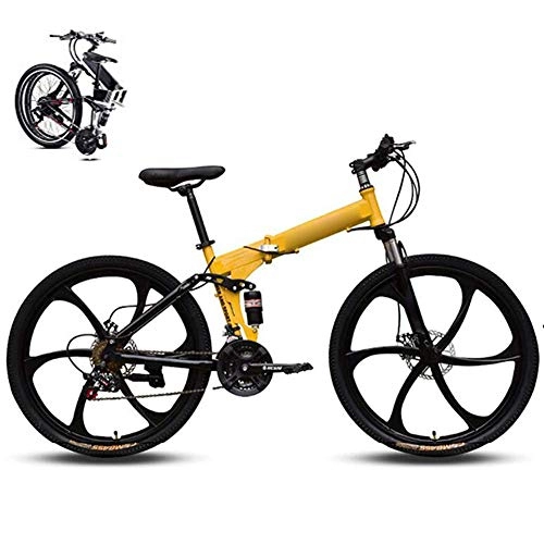 Bicicletas de montaña plegables : LJYY Bicicleta de montaña para Hombres y Mujeres, Sistema de índice de 27 velocidades Bicicleta MTB Plegable para Adultos y Estudiantes, Bicicleta Plegable de 26 Pulgadas Bicicleta de Velocidad p
