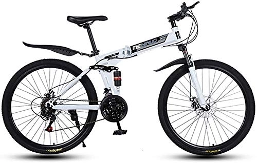 Bicicletas de montaña plegables : LPKK Montaña Plegable Bicicletas for Adultos de 26 Pulgadas 21 / 24 / 27 Variable de Ciclo al Aire Absorbentes de Bicicletas Classic Velocidad Antideslizante de Choque 0814