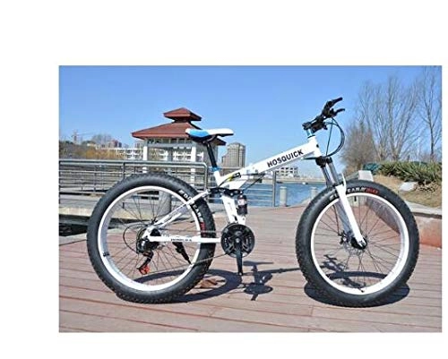Bicicletas de montaña plegables : Mdsfe Mountain Bike 7 / 21 / 24 / 27 / 30 Speed Bicycles Dual Disc Brakes Variable Speed Road Bikes Racing Bike Folding Bicycle - E, 24 Inch, 30