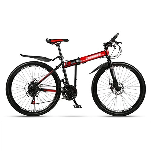 Bicicletas de montaña plegables : MFZJ1 Bicicletas de montaña Plegables de 24", Bicicleta de montaña de 24 velocidades / 27 velocidades, Bicicleta Plegable, Bicicleta Plegable para Estudiantes Adultos