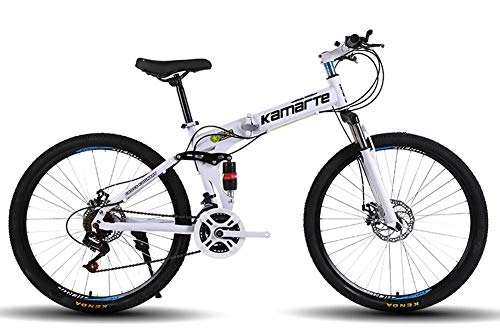 Bicicletas de montaña plegables : Plegables Bicicletas BMX Crucero De Carretera Montaa Hbridas Autoequilibriopaseo Deporte 24 / 26 Pulgadas Adecuado para Altura 145-185 Cm (24 Inches / 24 Speed, A)