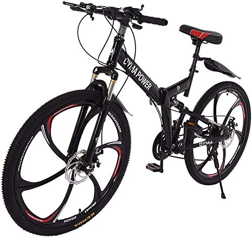 Bicicletas de montaña plegables : SYCY Bicicleta de montaña Plegable de 26 Pulgadas, Bicicleta de 21 velocidades, Bicicletas de MTB de suspensión Completa, Deporte al Aire Libre, Bicicleta de Carretera, Bicicleta de Viaje de Acero