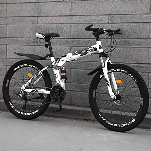 Bicicletas de montaña plegables : ZRN Bicicleta de montaña Plegable 24 / 26"Rueda 24 velocidades Aire Libre Deporte Ciclismo Bicicletas de Carretera Bicicleta amortiguadora