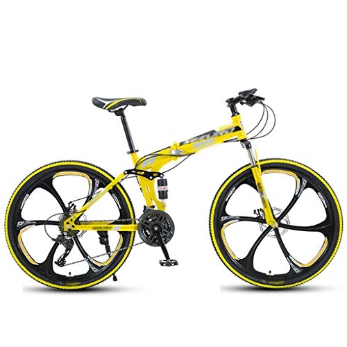 Bicicletas de montaña plegables : ZXC Bicicleta de Carretera Plegable de 26 Pulgadas Marco de Acero al Carbono Bicicleta Oficina de la Ciudad Bicicleta portátil Bicicleta para Estudiantes fácil de Usar y fácil de Llevar