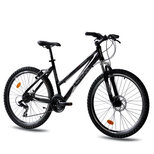 Bicicletas de montaña : 26 "Moutainbike bicicleta KCP TOVIAN Lady aleación con 21 Shimano TX negro – (26 cm)