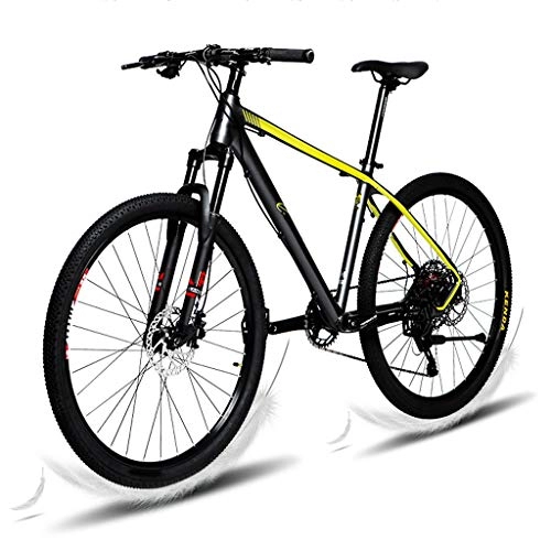 Bicicletas de montaña : Aleacin de Aluminio de Bicicleta de Montaa Ultraligero, 24 Velocidad Estudiantes Adultos Al Aire Libre de La Bicicleta Bicicleta de Montaa Adolescente Fuera de La Carretera (Color : Green Yellow)