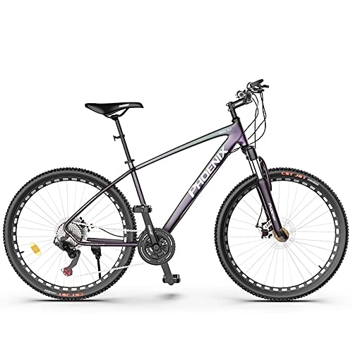 Bicicletas de montaña : Bananaww Bicicleta de Montaña de Aluminio de 26 Pulgadas, 27 Velocidades con Desviador Lock-out, Horquilla de Suspensión, Freno de Disco Hidráulico, Marco de Aluminio 17 Pulgadas