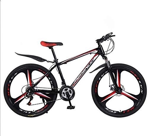 Bicicletas de montaña : baozge Bicicleta de montaña de 26 velocidades para adulto, ligera, de acero al carbono, con ruedas Full Frame Suspensión delantera, bicicleta de hombre, freno de disco C 24 Velocidad-27Speed_C