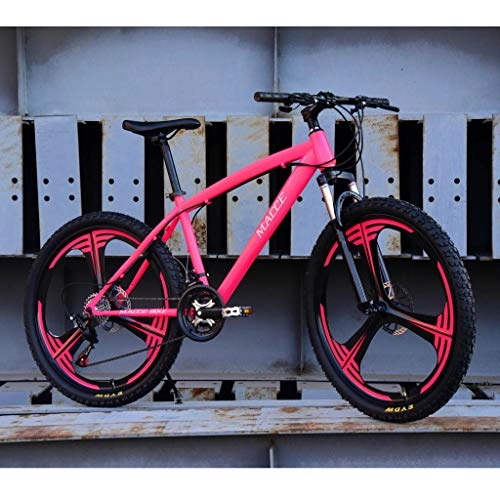 Bicicletas de montaña : Bdclr Color de Moda de Bicicleta de montaña de 21 velocidades y 26 Pulgadas En General Rueda Estudiante de Bicicleta de montaña, pinkthreeknife