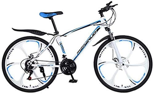 Bicicletas de montaña : Bicicleta de 26 Pulgadas Bicicleta de montaña de Acero al Carbono Bicicleta de 21 velocidades con suspensión Completa MTB Fitness Ciclismo recreativo al Aire Libre-Estilo-D