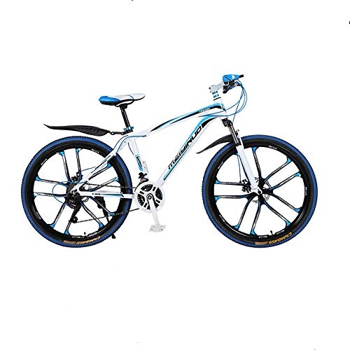 Bicicletas de montaña : Bicicleta de Acero de 26 Pulgadas Bicicleta de montaña de 21 / 24 / 27 velocidades Bicicleta de Acero Frenos de Doble Disco Bicicletas de Carretera de Velocidad Variable Bicicleta de carrera-005_21