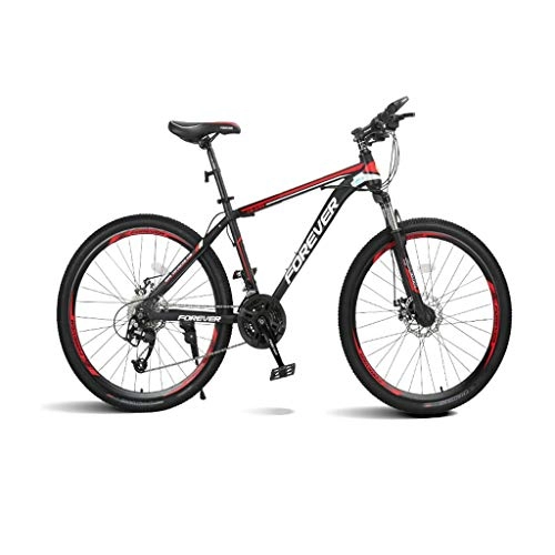 Bicicletas de montaña : Bicicleta De Montaa, 24 Velocidades De Acero De Alto Carbono Outroad Bicicletas 26 Pulgadas Bicicletas Ruedas Estudiante Adulto Aire Libre Montaa (Color : Red)