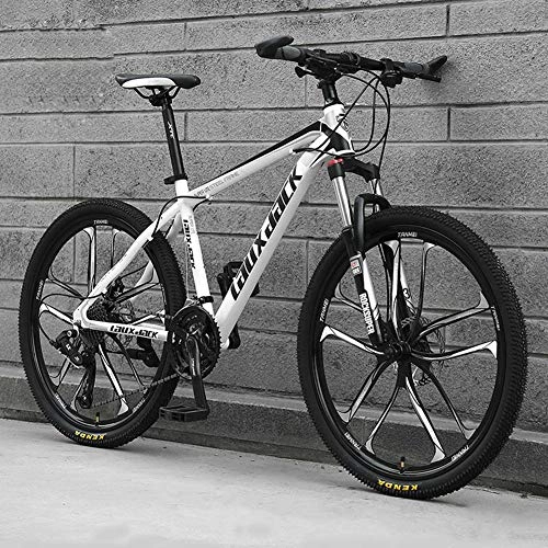 Bicicletas de montaña : Bicicleta de Montaa de 26 Pulgadas con Amortiguadores Duales Y Frenos de Disco Dual, Bicicleta Todoterreno para Adultos de 21 Velocidades, Adecuada para Ciclistas 160-190 Cm