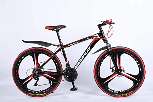 Bicicletas de montaña : Bicicleta de montaña de 26 pulgadas de 24 velocidades para adultos, marco completo de aleación de aluminio ligera, suspensión delantera de la rueda para hombre, freno de disco