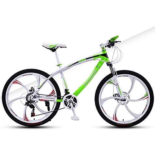Bicicletas de montaña : Bicicleta De Montaña para Niños De Acero De Alto Carbono De 24 Pulgadas, Freno De Disco Doble De 24 Velocidades, Suspensión Delantera, MTB, Rojo