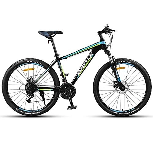 Bicicletas de montaña : Bicicleta de montaña Unisex '26' Rueda Marco Ligero de Aluminio Freno de Disco de 30 velocidades, B