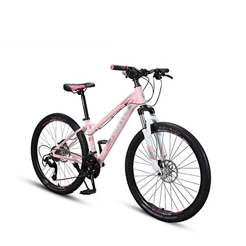 Bicicletas de montaña : Bicicleta Montaña Para Mujeres 26 Pulgadas 30 Velocidad Bicicletas De Montaña Bicicletas De Carretera Freno Disco Run-anmy0717 (Color : Pink)