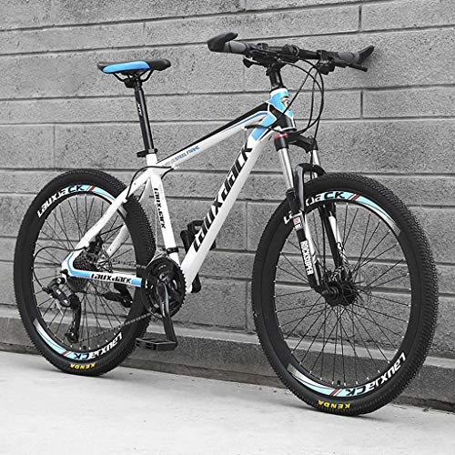 Bicicletas de montaña : Bicicletas de montaña para hombres y mujeres de 24 / 26 pulgadas, bicicleta de acero con alto contenido de carbono, ciclismo deportivo al aire libre, bicicleta de montaña con asiento ajustable con sus