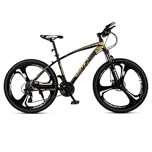 Bicicletas de montaña : Bicicletas para Adultos Bicicletas de montaña Todo Terreno Sistema de transmisin 21-30 Ruedas de aleacin de Aluminio de 26 Pulgadas Cuadro de Acero al Carbono Frenos de Disco Delanteros y Trasero
