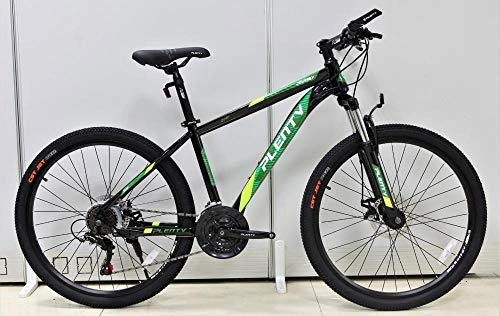 Bicicletas de montaña : Comooc - Amortiguador delantero de 26 pulgadas Mountain Male con velocidad variable de freno de disco para adultos y jvenes, color negro y verde, tamao 26 Zoll x 16 Zoll