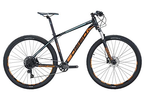 Bicicletas de montaña : DEED Flame 291 - Freno de Disco hidráulico para Hombre (40 cm), Color Negro y Naranja
