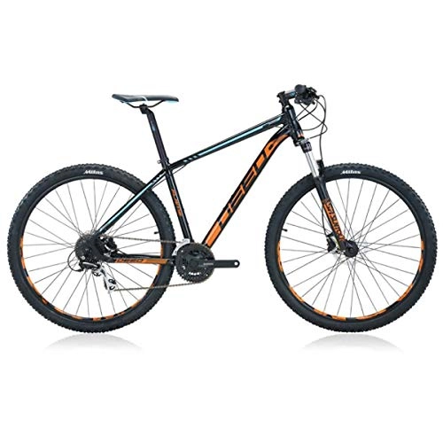 Bicicletas de montaña : DEED Flame 294 - Freno de Disco hidrulico para Hombre, 45 cm, Color Negro y Naranja