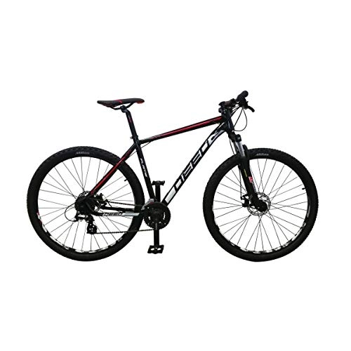 Bicicletas de montaña : DEED Flame 295 - Freno de Disco hidráulico para Hombre, 40 cm, Color Blanco y Negro