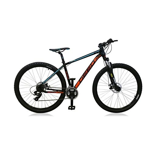 Bicicletas de montaña : DEED Flame 295 - Freno de Disco hidráulico para Hombre, 45 cm, Color Negro y Naranja