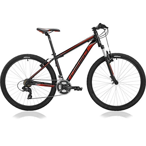 Bicicletas de montaña : DEED Hoop 21SP - Frenos de llanta para Hombre (40 cm), Color Negro y Rojo