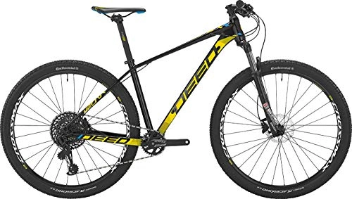 Bicicletas de montaña : DEED Vector 292 - Freno de Disco hidráulico para Hombre (44 cm, 12 SP), Color Negro y Amarillo