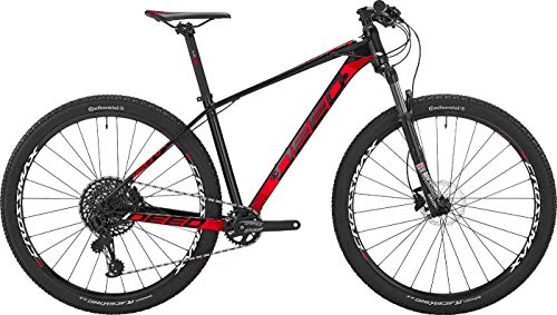 Bicicletas de montaña : DEED Vector 292 - Freno de Disco hidráulico para Hombre (44 cm, 12 SP), Color Negro y Rojo