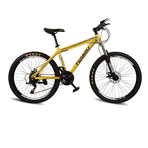 Bicicletas de montaña : Dengjiam Bicicleta de montaña21-Speed 26-Inch Mountain Bike-Yellow_Other