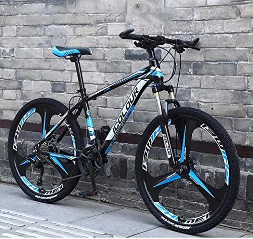Bicicletas de montaña : Ding 26" Bicicletas de montaña de Edad, Estructura de suspensin de Aluminio Ligero Completo, Tenedor de suspensin, Frenos de Disco (Color : B2, Size : 24Speed)