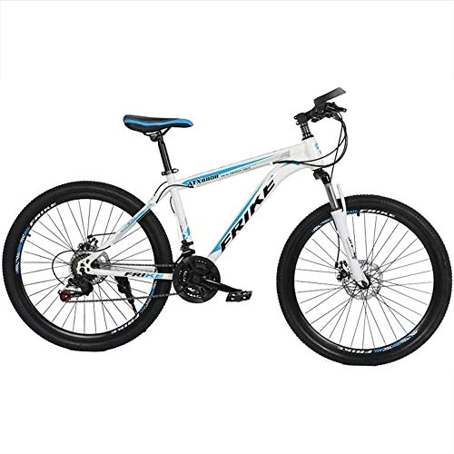 Bicicletas de montaña : EAHKGmh Suspensin de Acero al Carbono de Bicicletas de montaña Bicicletas de montaña Completa Asiento cmodo Mejorar Montar Lnea Confort for Adultos Adolescentes (Color : Blue, Size : 24 Speed)