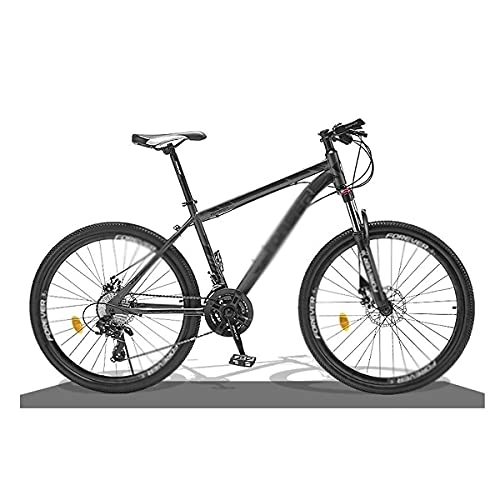 Bicicletas de montaña : FBDGNG Bicicleta de montaña de acero al carbono de 26 pulgadas de 21 velocidades con freno de disco doble y horquilla de suspensión de bloqueo (tamaño: 21 velocidades, color: rojo)