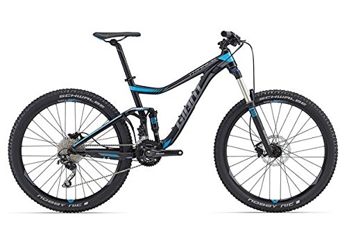 Bicicletas de montaña : Giant Trance 3.27, 5.Pulgadas Mountain Bike Negro / Azul (2016)