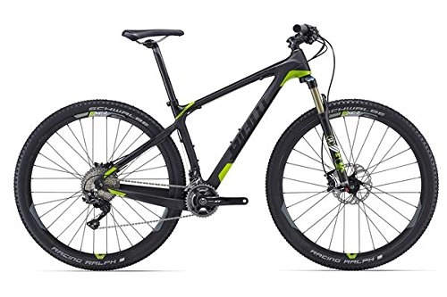 Bicicletas de montaña : Giant XTC Advanced 29er 1 29 - Bicicleta de montaña (29", 39), color negro y verde