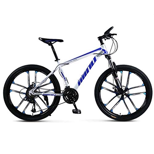 Bicicletas de montaña : GL SUIT Montaña Adultos Bicicleta de Acero al Carbono Off-Road Bike Doble Freno de Disco Bicicletas para Hombres y Mujeres a Caballo al Aire Libre, 26 Pulgadas, C, 21 Speed