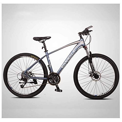 Bicicletas de montaña : GONGFF Bicicletas de montaña de 27 velocidades, Bicicleta de montaña Big Tire de 27, 5 Pulgadas, Bicicleta de montaña de Doble suspensin, Cuadro de Aluminio, Bicicleta para Hombre y Mujer, Azul