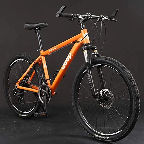 Bicicletas de montaña : GQQ Bicicleta de Montaa, 30 Velocidades Bicicletas de Montaa para Estudiantes Bicicletas de Marco de Aleacin de Aluminio Ligero Bicicletas de Carretera con Freno de Disco Doble de 24 Pulgadas, Nara