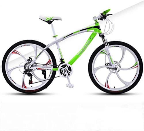 Bicicletas de montaña : GQQ Bicicleta de Montaa de 26 Pulgadas, Amortiguacin de Bicicleta de Velocidad Variable, Freno de Disco Doble Todoterreno para Nios Estudiantes de Bicicleta, B3, 24, D2
