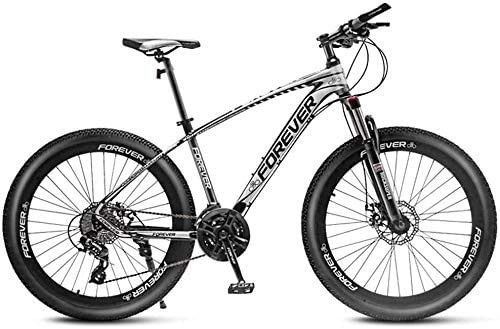 Bicicletas de montaña : GQQ Bicicletas de Montaa para Adultos de 24 ', Cuadros Fat Tire de Doble Suspensin Bicicleta de Velocidad Variable, Cuadro de Aluminio, Bicicleta de Montaa Todo Terreno, C, 27 Velocidades, C, 27 Vel