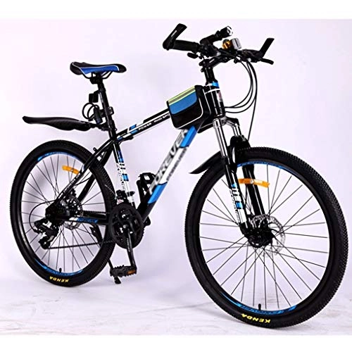 Bicicletas de montaña : GXQZCL-1 Bicicleta de Montaa, BTT, 26" Bicicletas de montaña, Bicicletas Marco de Acero Duro-Cola con Doble Freno de Disco y suspensin Delantera, 21 velocidades MTB Bike (Color : C)