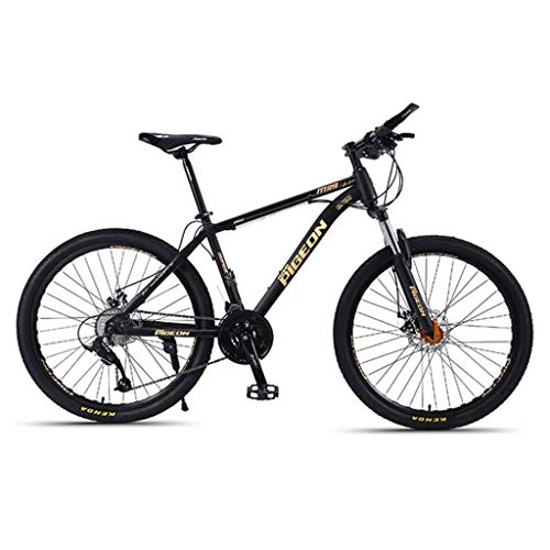 Bicicletas de montaña : GXQZCL-1 Bicicleta de Montaa, BTT, 26inch de la Bici de montaña / Bicicletas, Marco de Acero al Carbono, suspensin Delantera y Doble Freno de Disco, Velocidad 24 MTB Bike (Color : A)