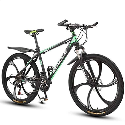 Bicicletas de montaña : GXQZCL-1 Bicicleta de Montaa, BTT, Las Bicicletas de montaña, 26" Hardtail Las Bicicletas de montaña con Doble Freno de Disco Delantero y suspensin, chasis de Acero al Carbono MTB Bike